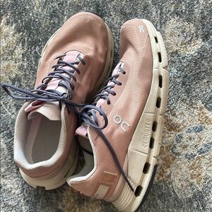 On CloudTec Pink Sneakers. 7.5 good used condition.